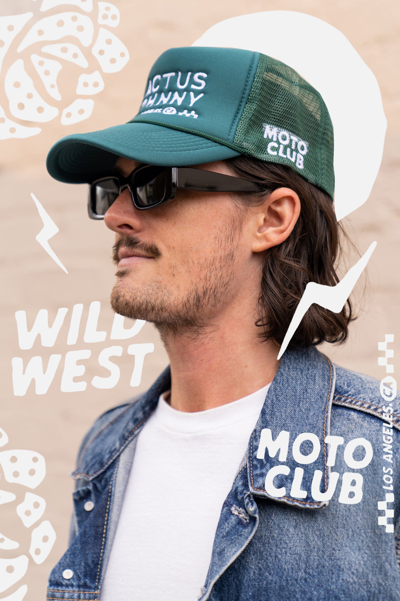 Wild West Moto Club Trucker - Green